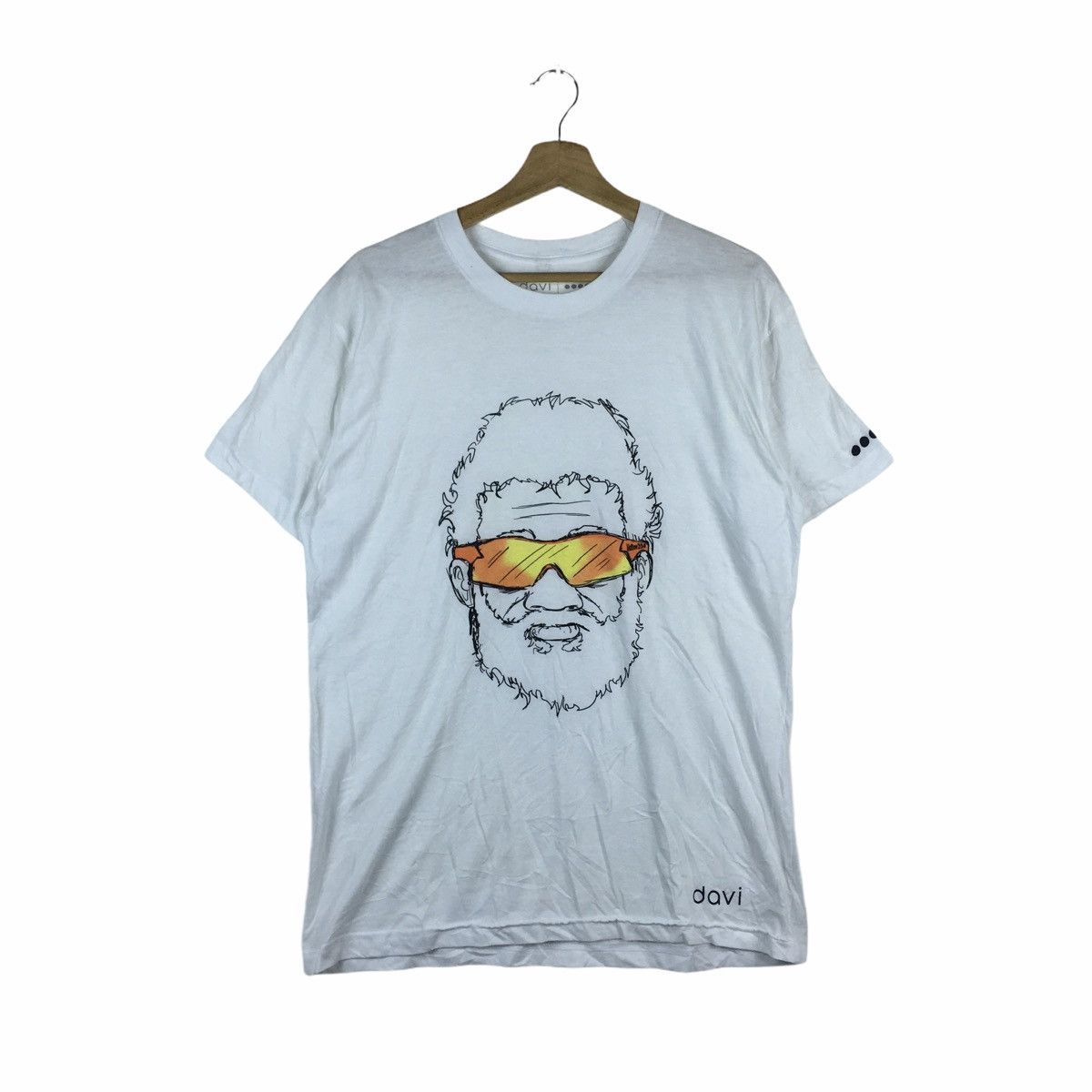 Vintage Davi Anime Cartoon Surf Beach Tee Shirt Illustrator Artist