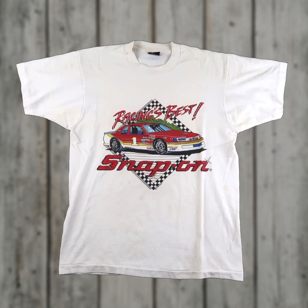 Vintage Snap On Tools Men S T Shirt White L 1980s Usa Made Graphic Print Car Logo 80s Retro Hoodie, Sweatshirt