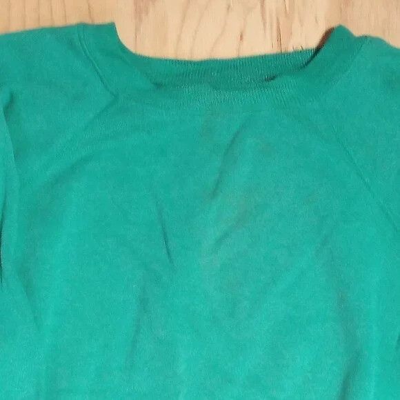 Vintage Hanes Blank Crewneck Sweatshirt Teal