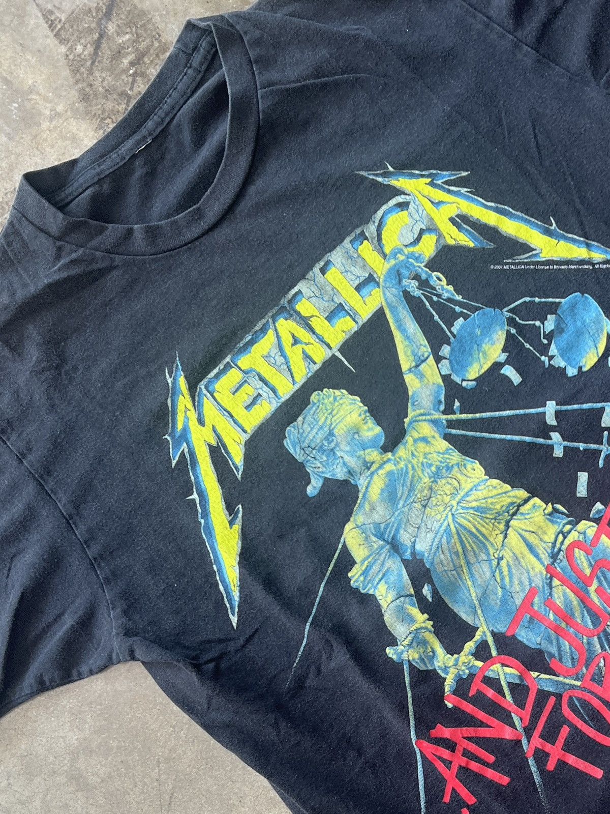 Vintage 2007 Metallica And Justice For All Album Tee Medium Hoodie, Sweatshirt | FlexRushtees.com