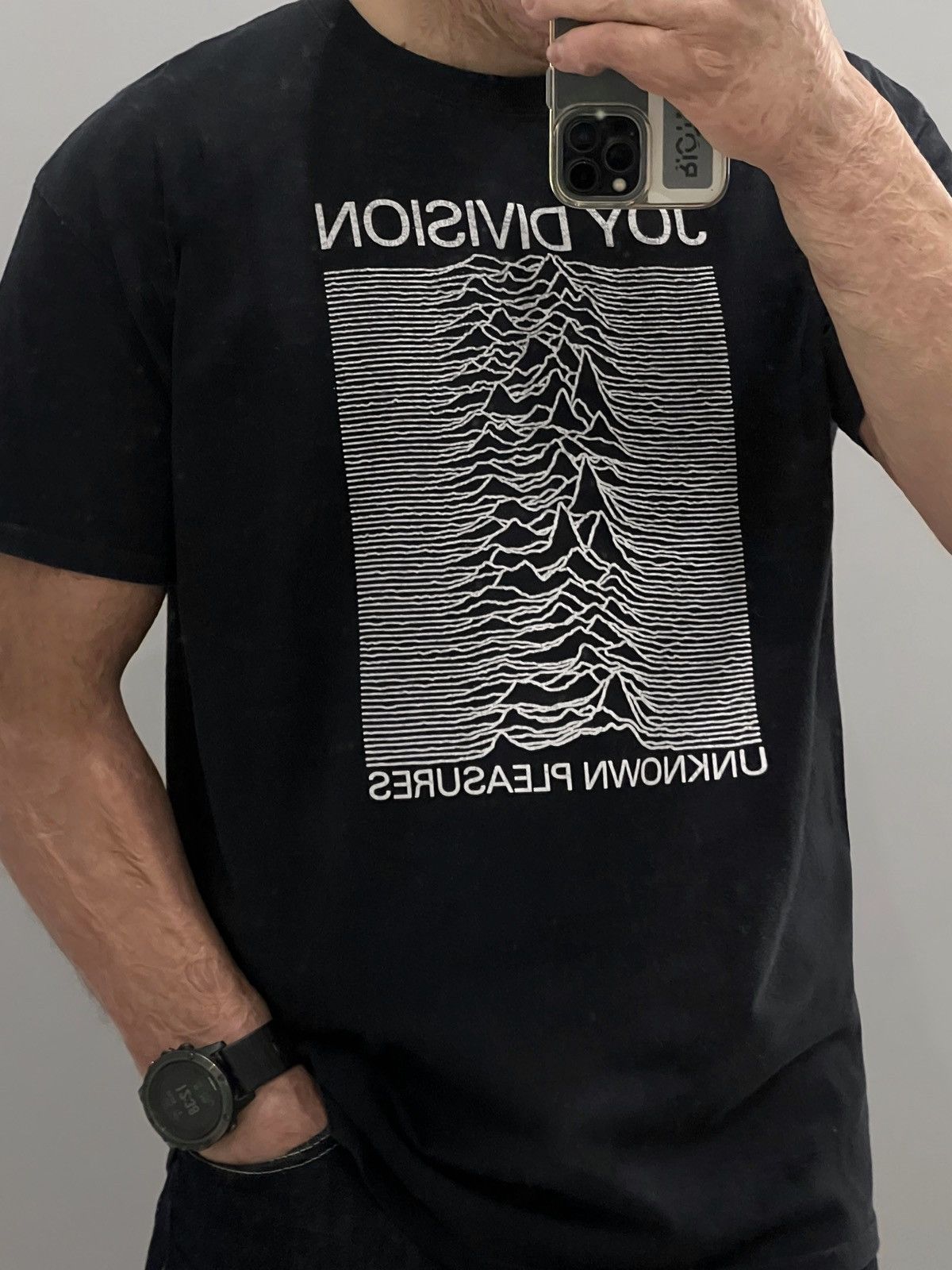Joy Division X Vintage Joy Division Unknown Pleasures Black T Shirt Size L Hoodie, Sweatshirt | FlexRushtees.com