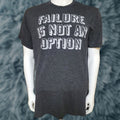 Nasa Homage T Shirt Mens Retro Failure Is Not An Option Gray L Large Short Sleeve Crew Neck Quotes S