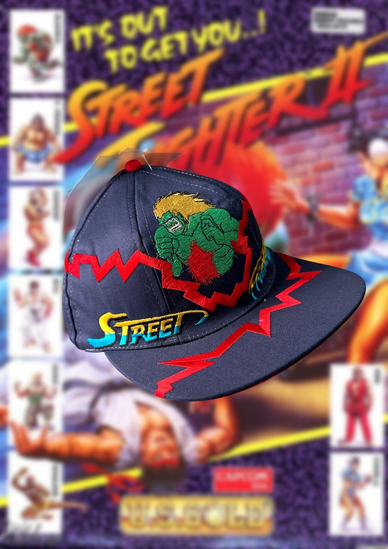 Other 1996 Vintage Rare Street Fighter 2 Cap Blanka
