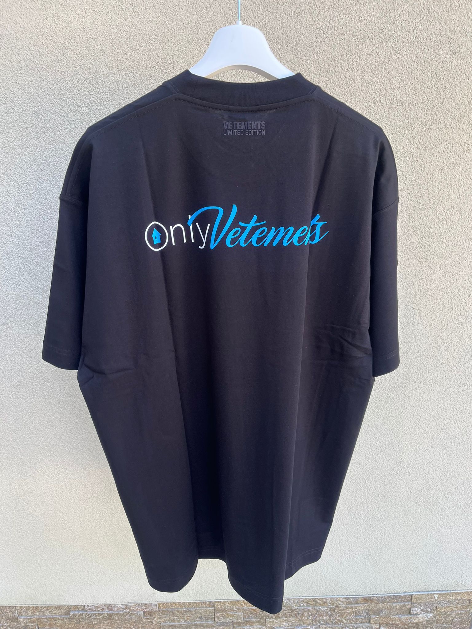 Only Vetements Logo T Shirt In Black Hoodie, Sweatshirt | FlexRushtees.com