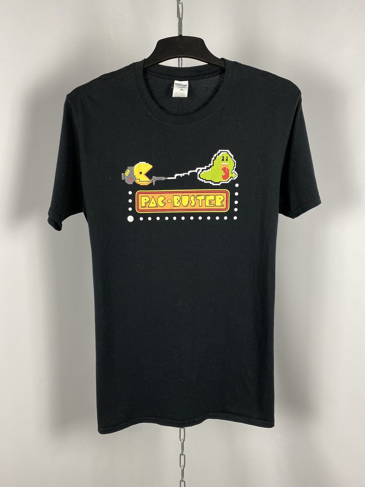 Vintage Pac Buster Pac Man Ghostbusters Vintage Big Logo Size L