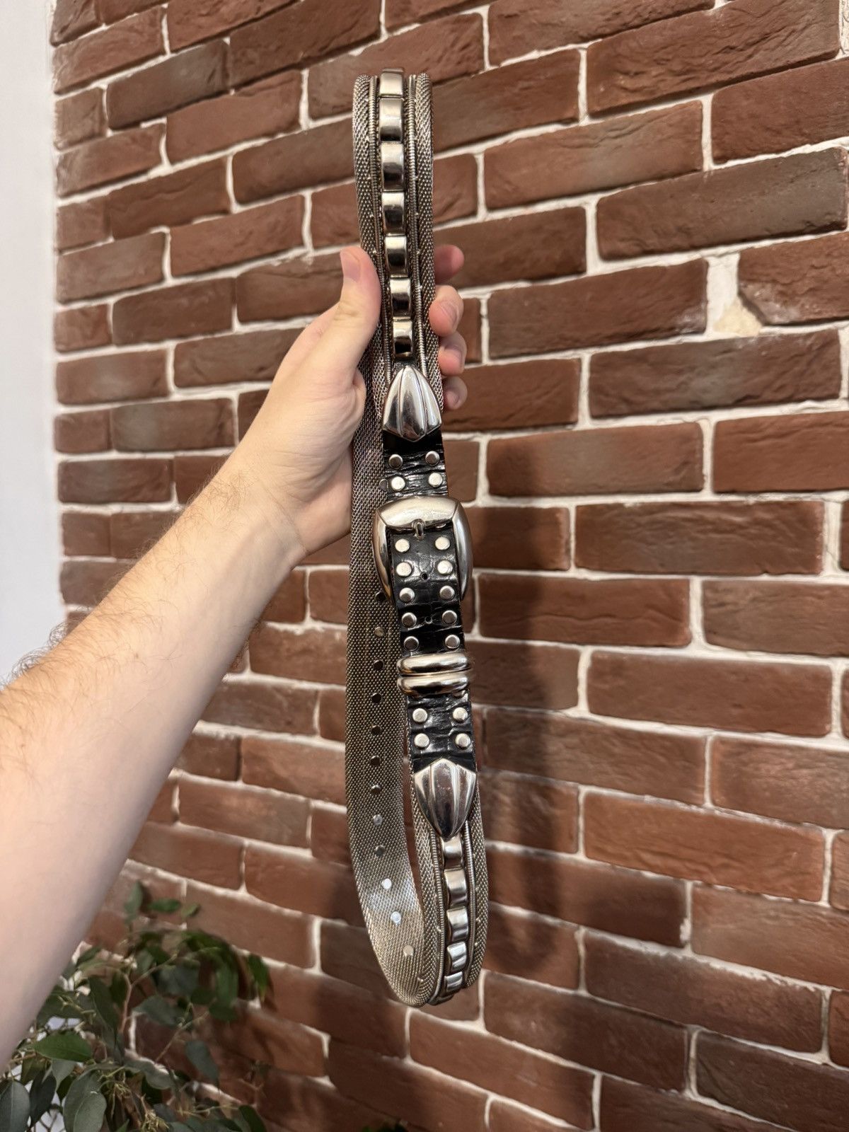 Vintage Metal Belt Avant Garde Punk Rock Metal Hype Rare Y2k