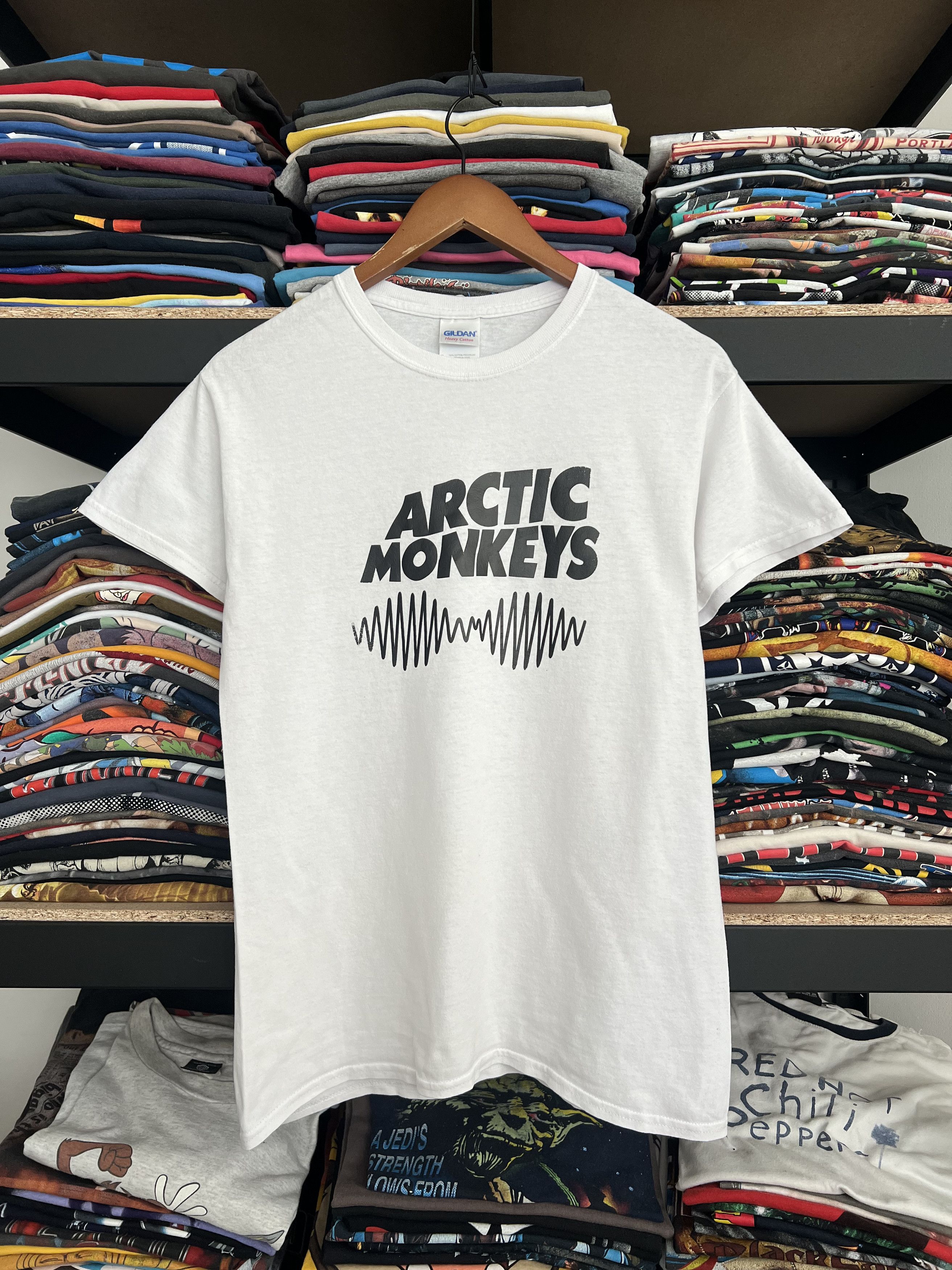 Vintage 2000s Arctic Monkeys White Tee Hoodie, Sweatshirt | FlexRushtees.com