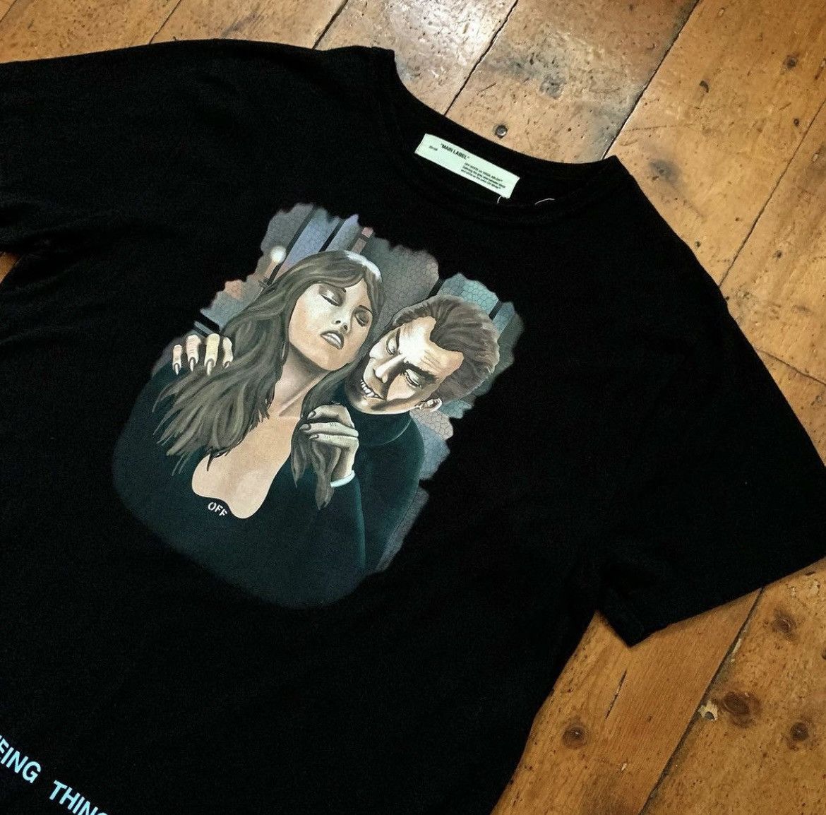 White Aw17 Off White Vampire Tee Hoodie, Sweatshirt | FlexRushtees.com