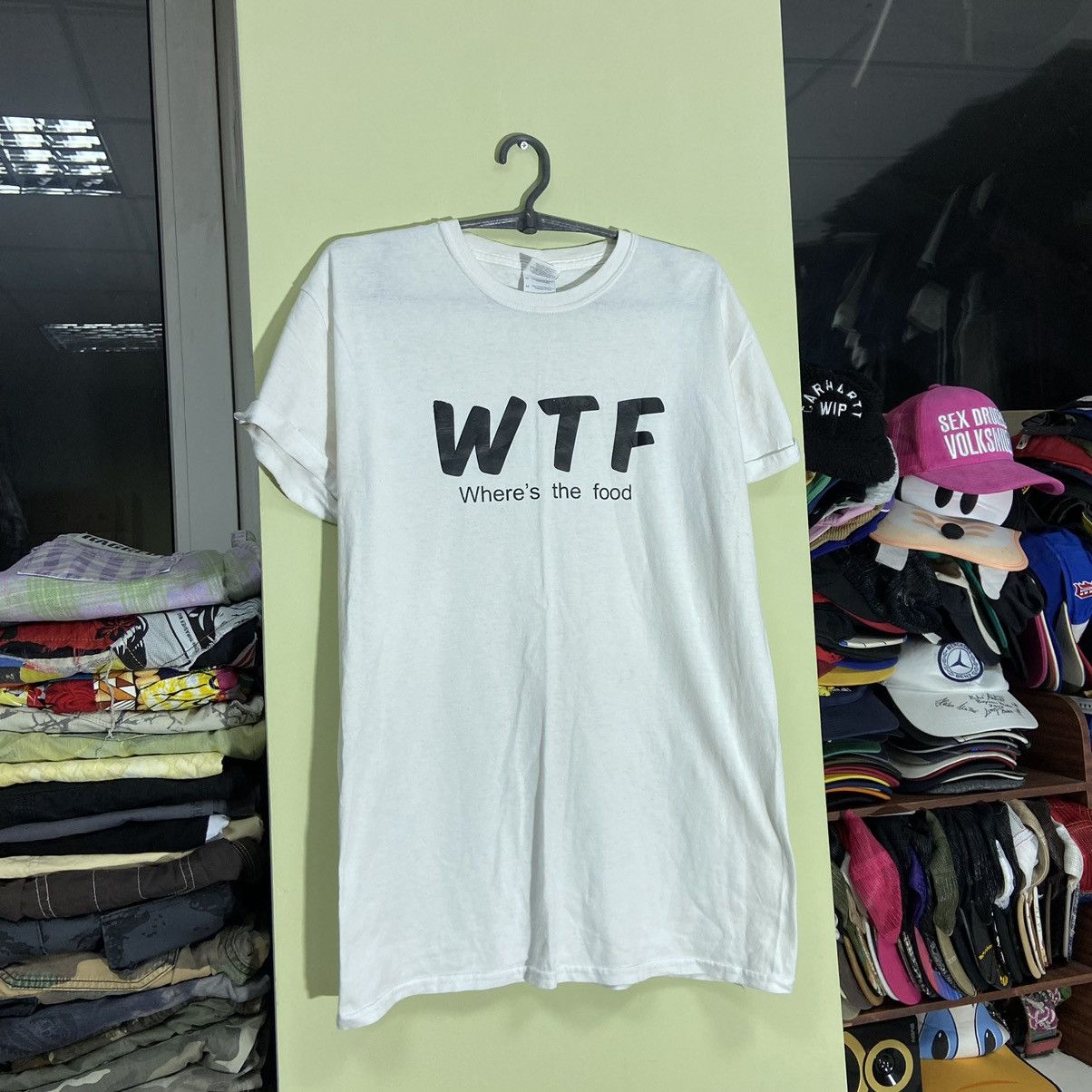 Vintage Y2k Adult Wtf Where The Food Promo Humor Tee Hoodie, Sweatshirt | FlexRushtees.com