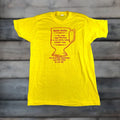 Vtg Vintage 80s Screen Stars Gaelic Coffee Recipe T Shirt Adult Medium Xl Tag Yellow