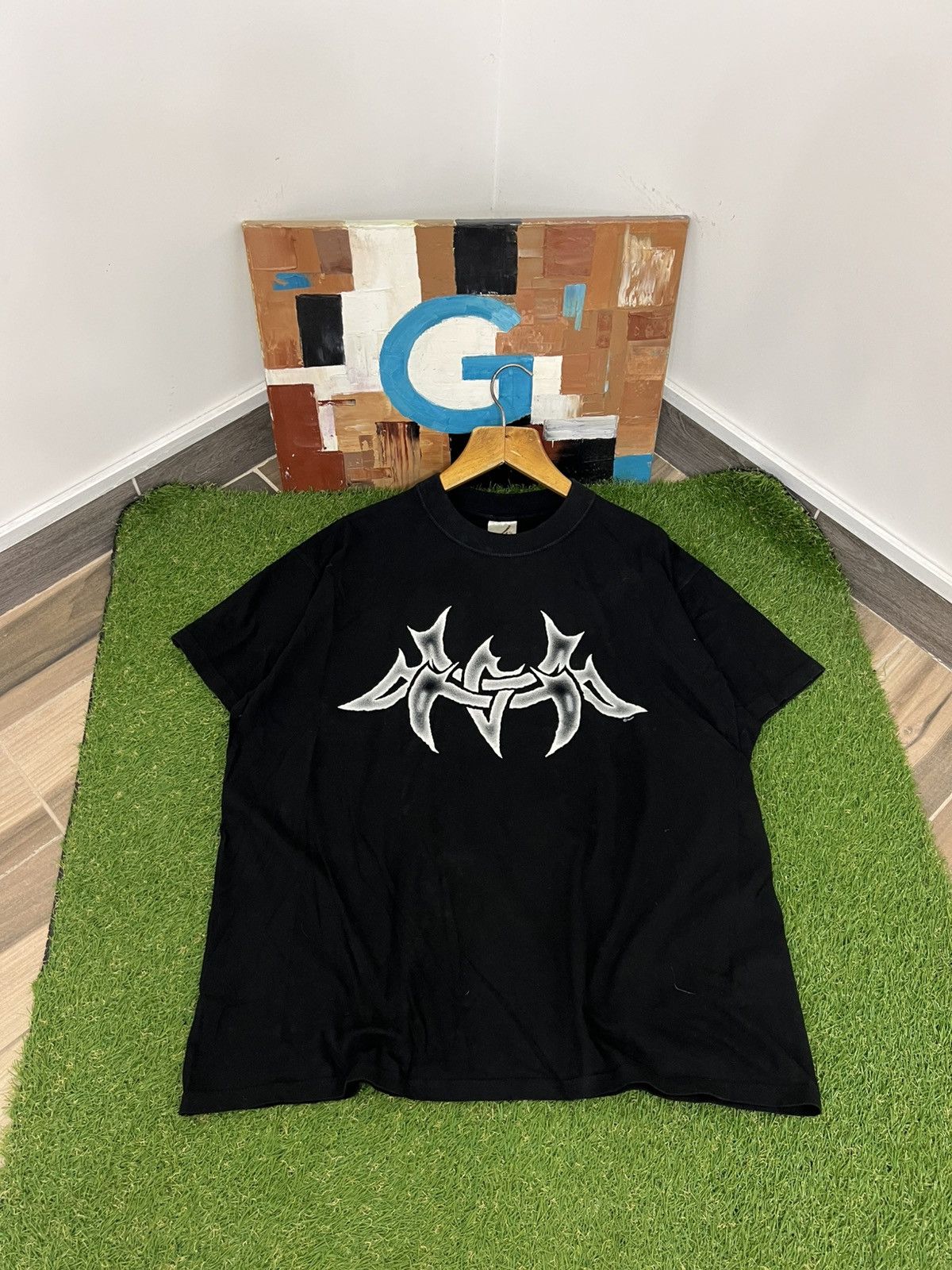Streetwear Vintage Tribal T Shirt 90s Death Rave Party Rap Demonic Y2k