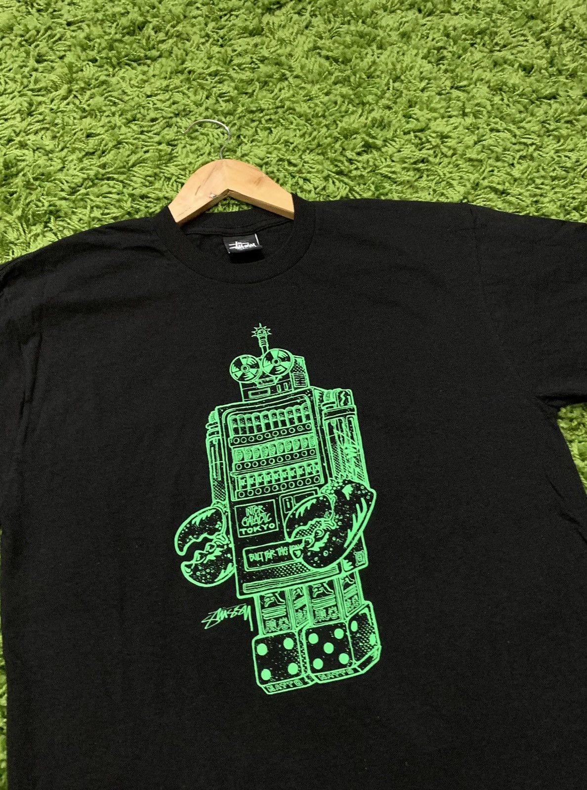 Vintage Rare Stussy Robot Tokyo Tee Medium Vintage Y2k Skate Grail Hoodie, Sweatshirt | FlexRushtees.com