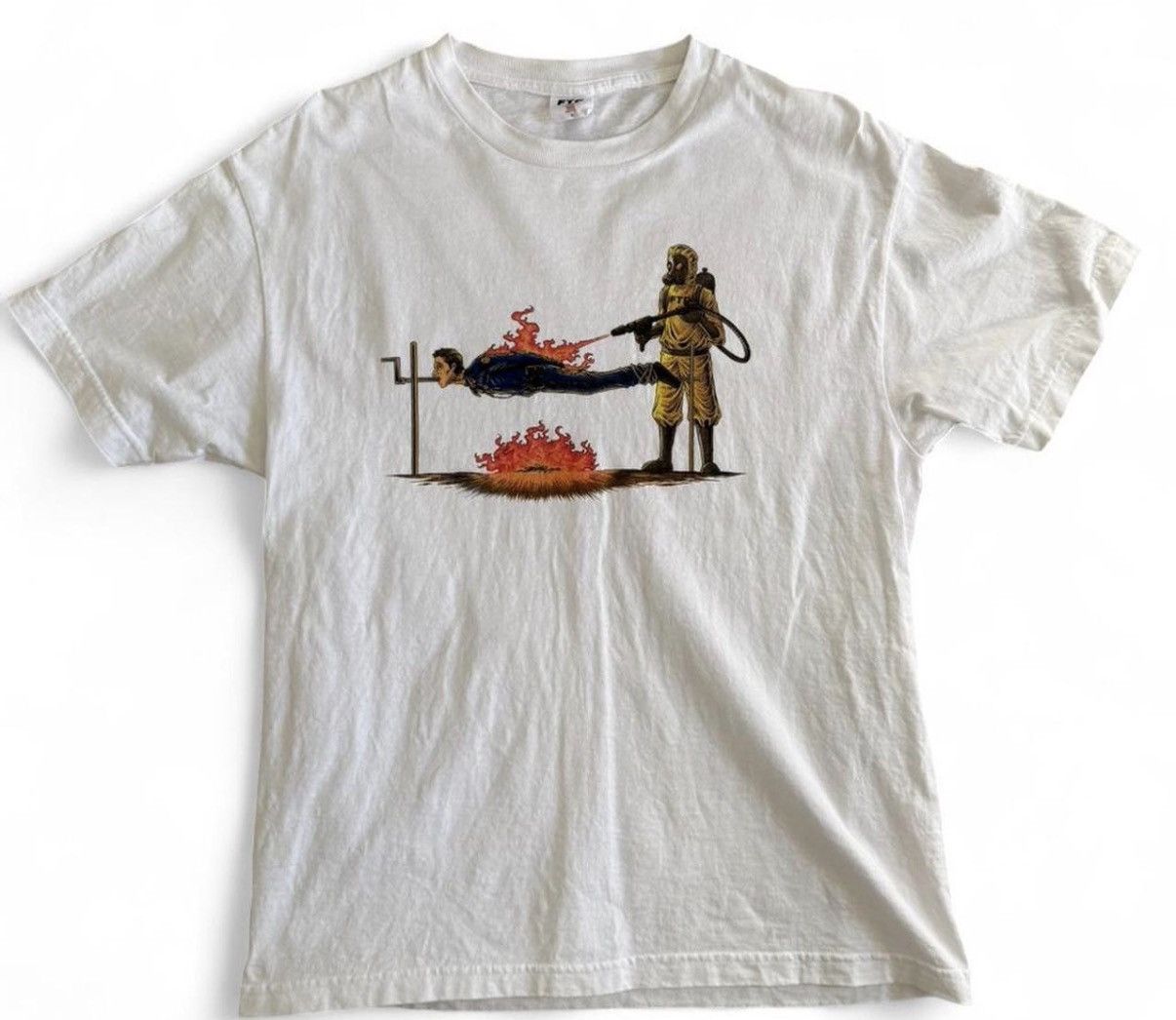 Fuck The Population Ftp Pig Roast Tee White Size Large Hoodie, Sweatshirt | FlexRushtees.com