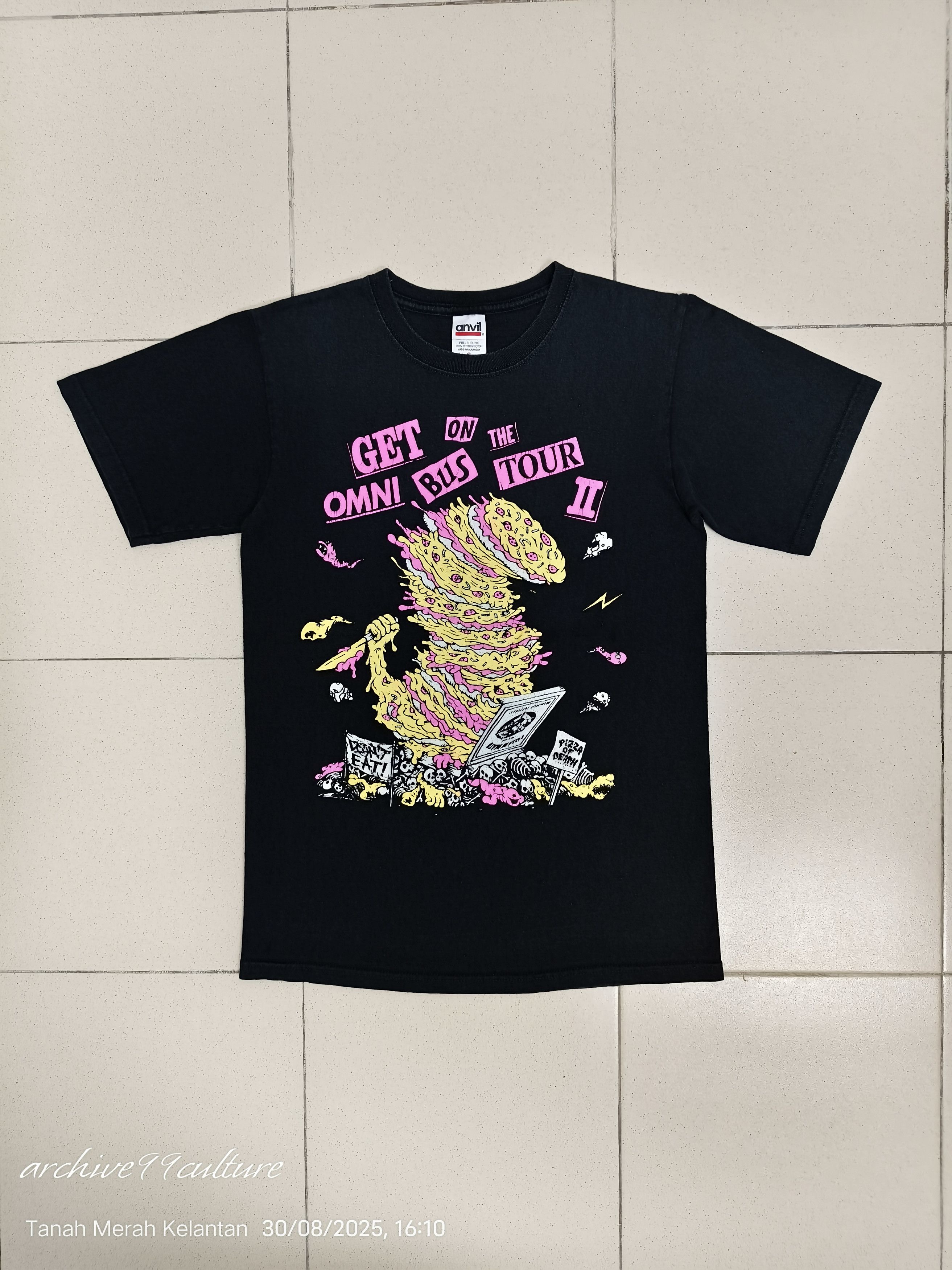Band Tees Pizza Of Death Get On The Omni Bus Tour Hoodie, Sweatshirt | FlexRushtees.com