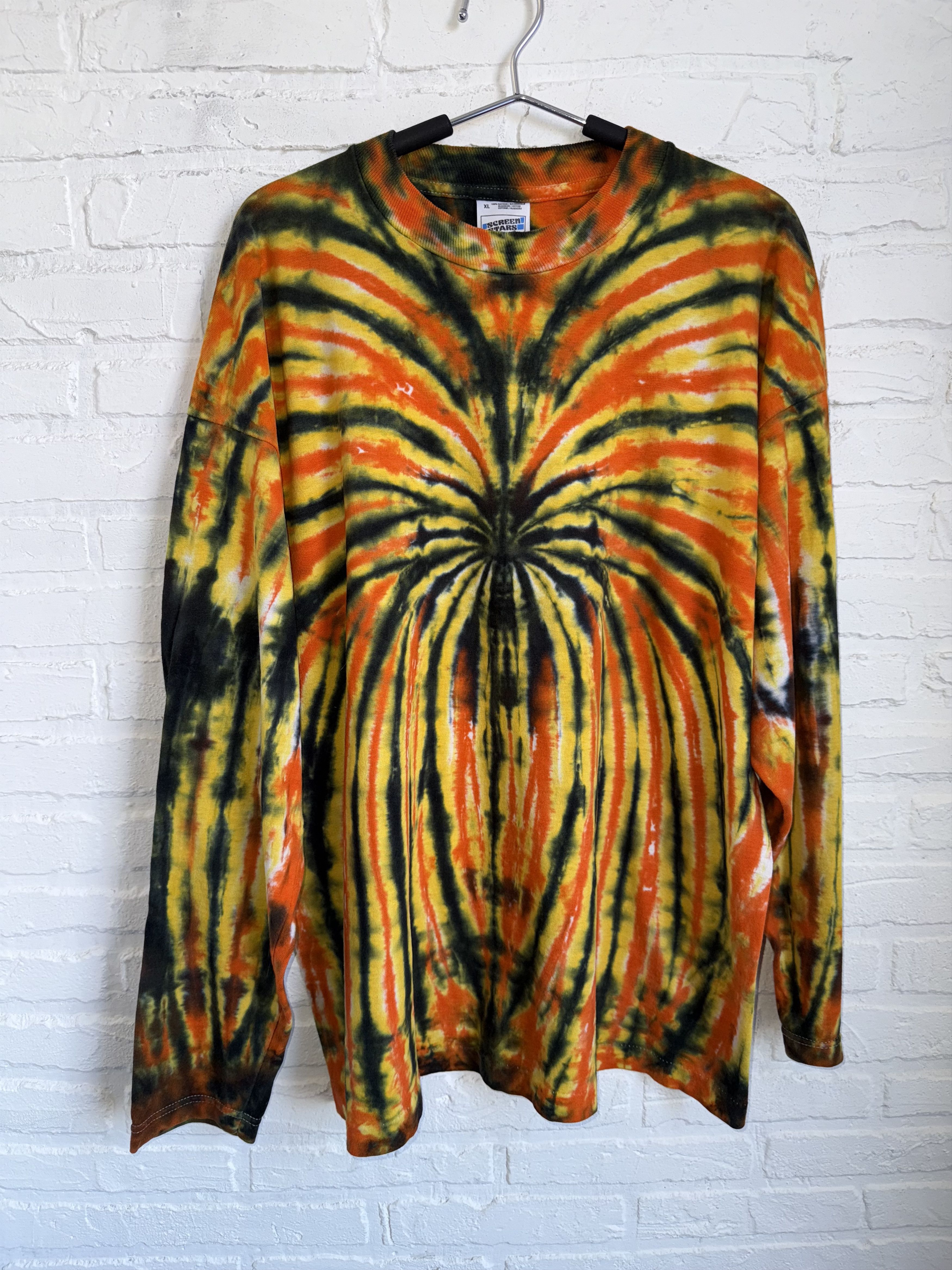 Rare Vintage 90s Screen Star Tie Dye Long Sleeve T Shirt