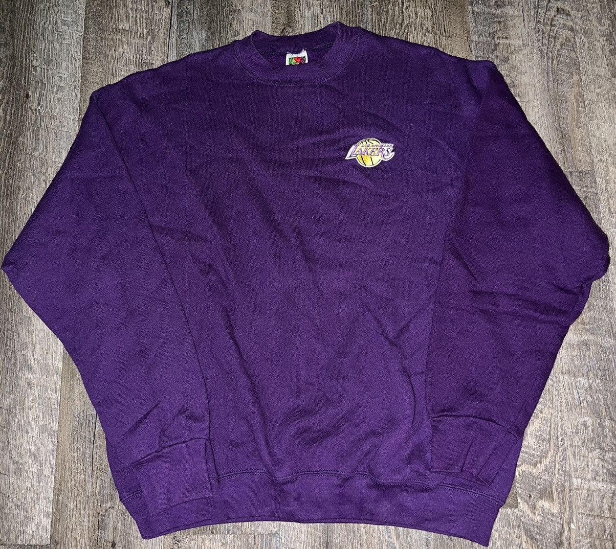 Vintage Lakers Fruit Of The Loom Crewneck Sweater Size Xl
