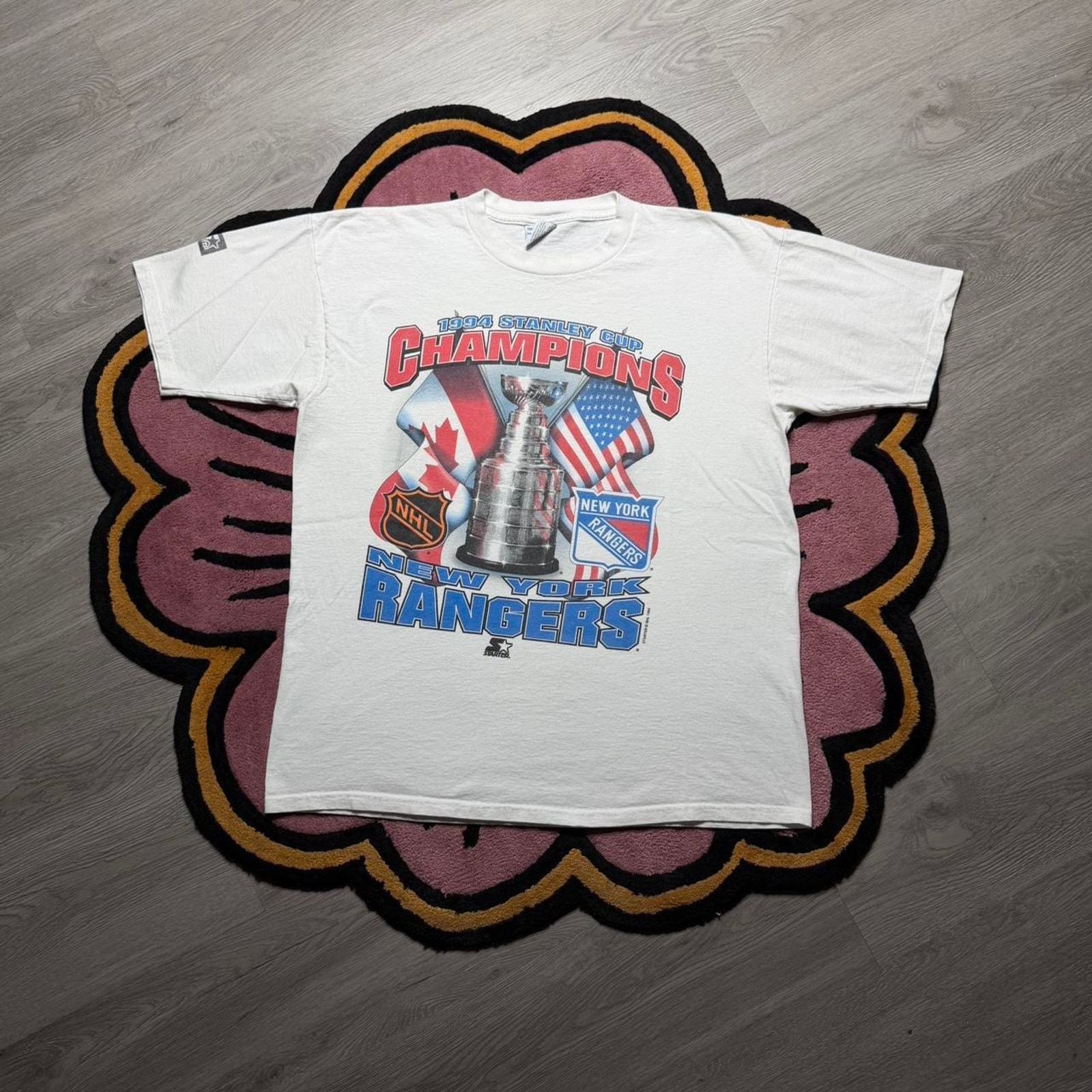 Starter X Vintage Vintage Starter New York Rangers Stanley Cup Champs T Shirt