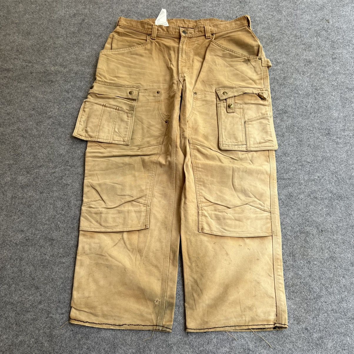 Vintage Carhartt Cargo Double Knee Eb219 Brn