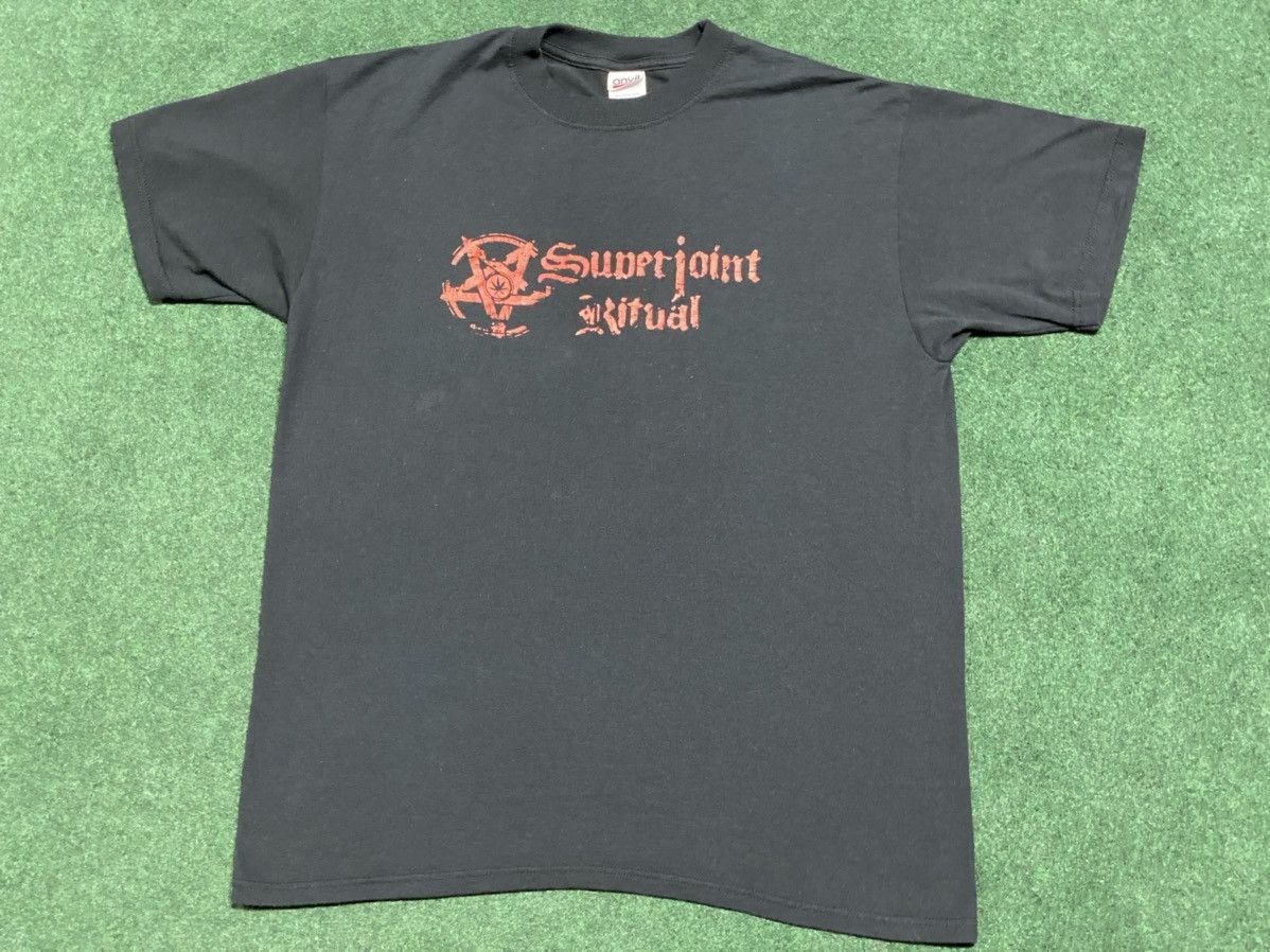 Band Tees X Vintage Superjoint Ritual Pentagram Logo Double Sided Tee