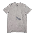 Rick Owens Drkshdw Rickowens Secondary Line Slogan Off White Short Sleeve