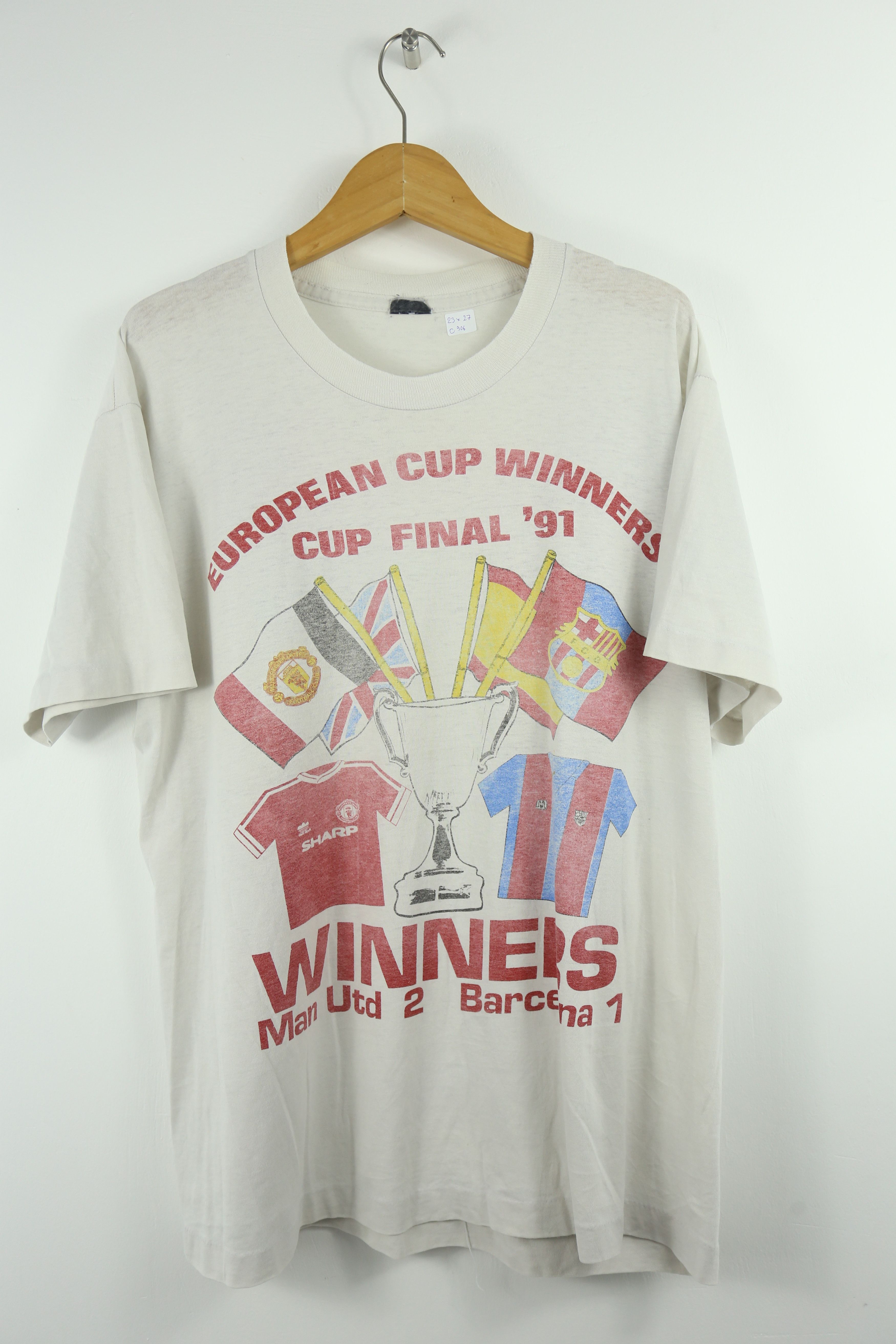 Vintage 90s European Cup Football Winner 1991 Xl Gtmc906 T-Shirts, Hoodie, Sweatshirt | FlexRushtees.com
