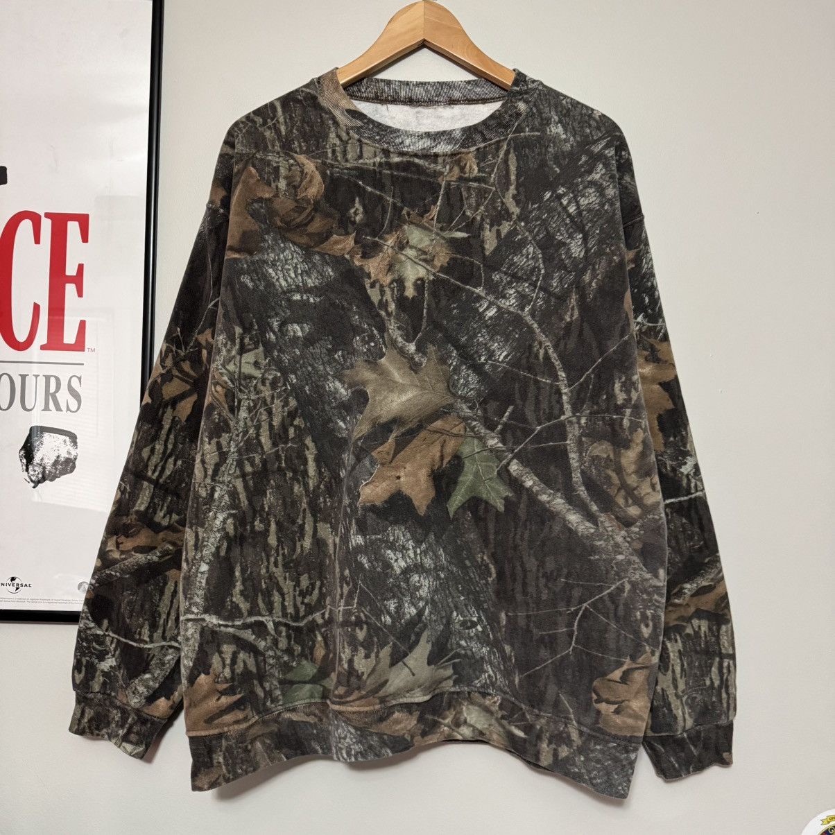 Realtree X Vintage Vintage Realtree Tree Camo Jerzees Grail Sweatshirt Crewneck