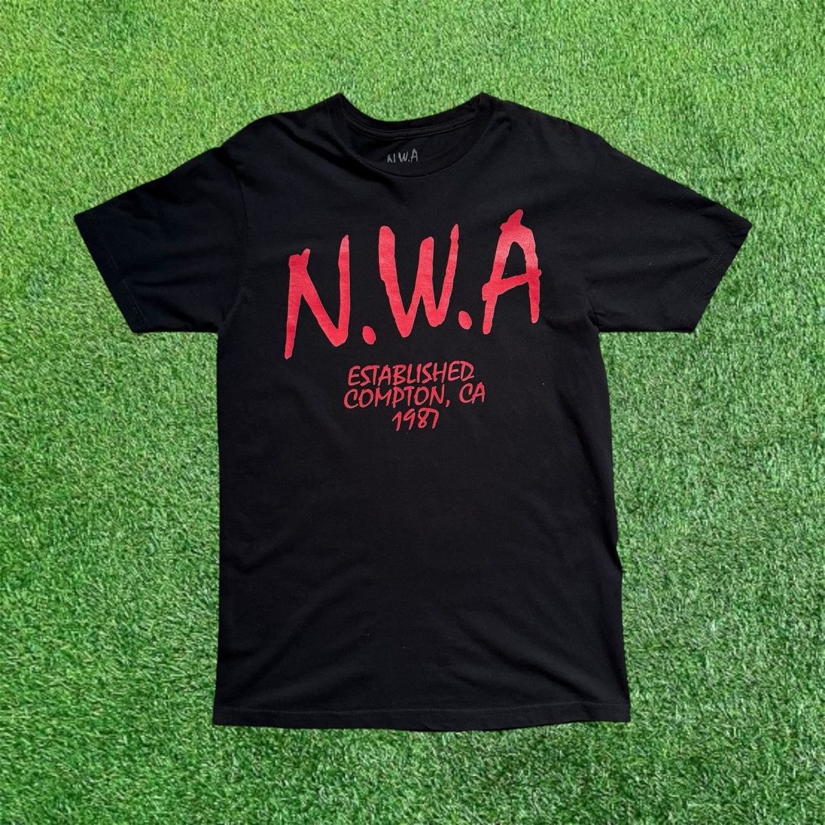 Rap Tees Vintage N W A Established Compton Ca 1987 Tee Hoodie, Sweatshirt | FlexRushtees.com