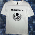 Gildan School Of Rock Tee Size M White T Shirt Mens Graphic Print Crew Neck Short Sleeve Cott Hoodie, Sweatshirt