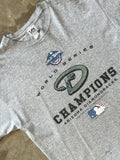 Vintage 2001 Mlb Diamondbacks World Series Champ Tee Large Hoodie, Sweatshirt | FlexRushtees.com