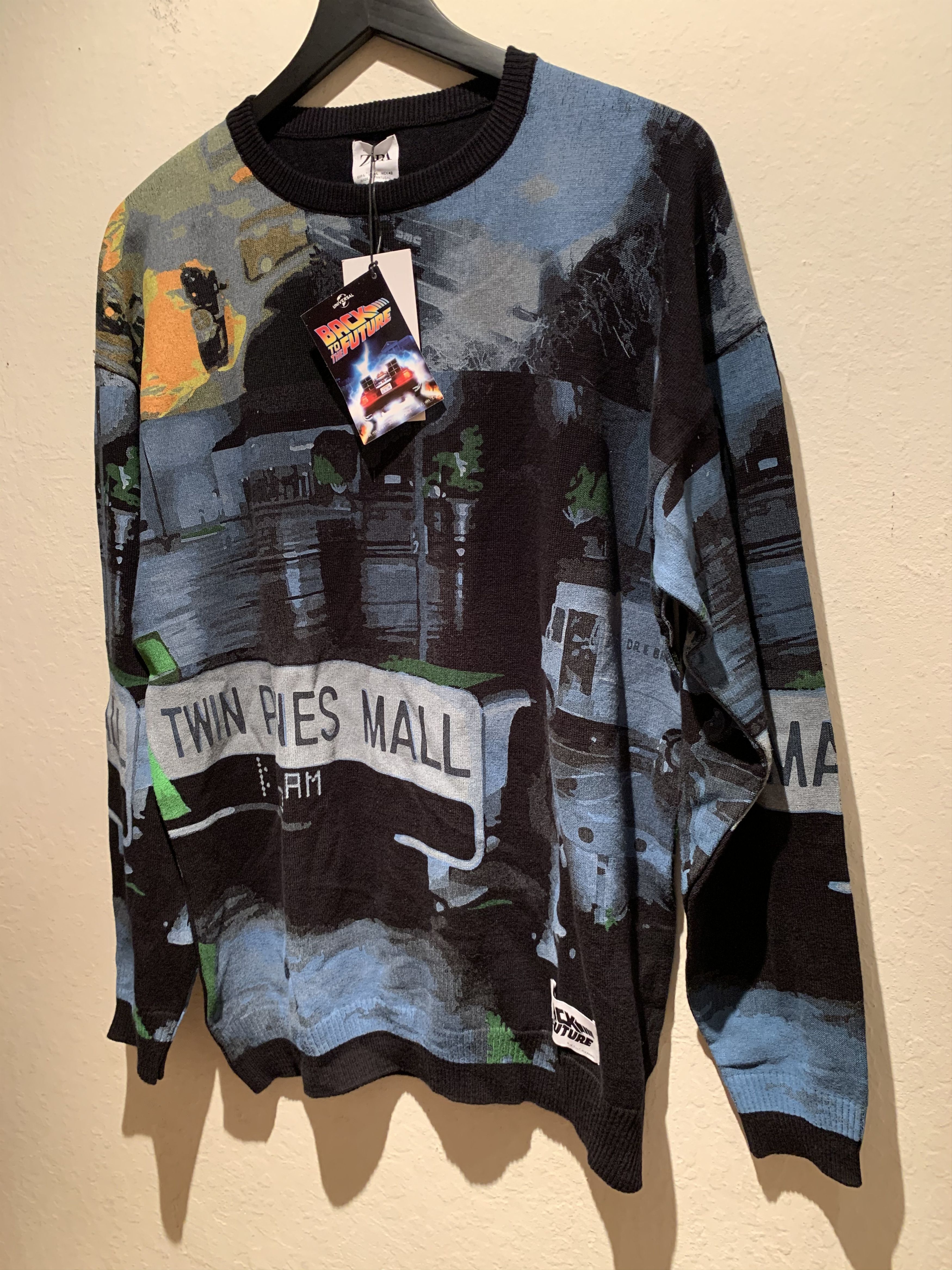 Rare Zara Premium X Back To The Future Crewneck Sweatshirt