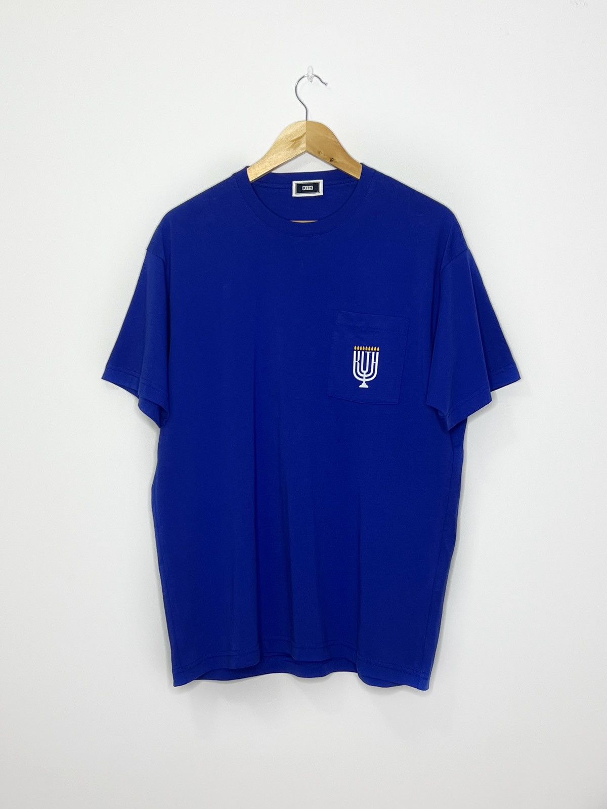 Vintage Kith Menorah Pocket Tee Hoodie, Sweatshirt | FlexRushtees.com