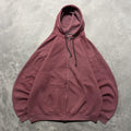 Crazy Vintage Y2k 2000s Faded Light Red Blank Russell Style Essential Zip