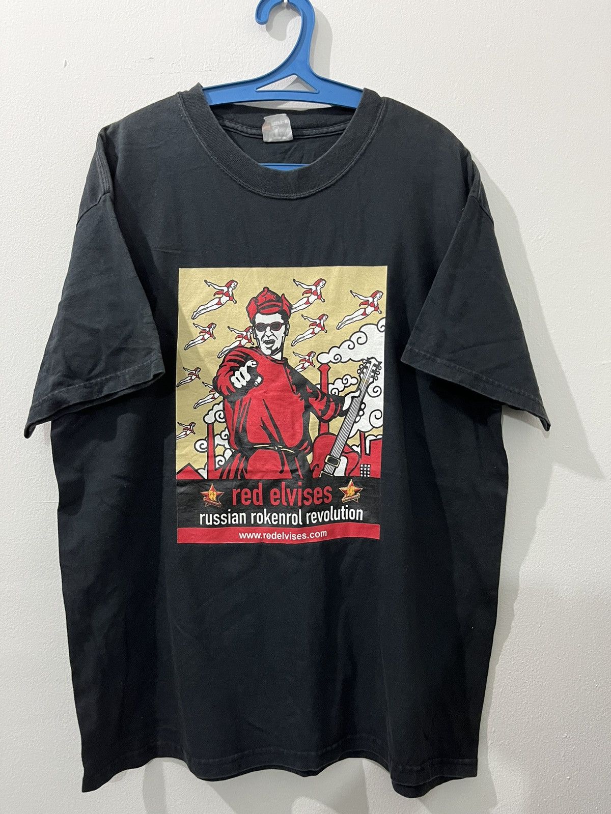 Band Tees Red Elvises Russian Misfits Sex Pistols Alike Tshirts Hoodie, Sweatshirt | FlexRushtees.com