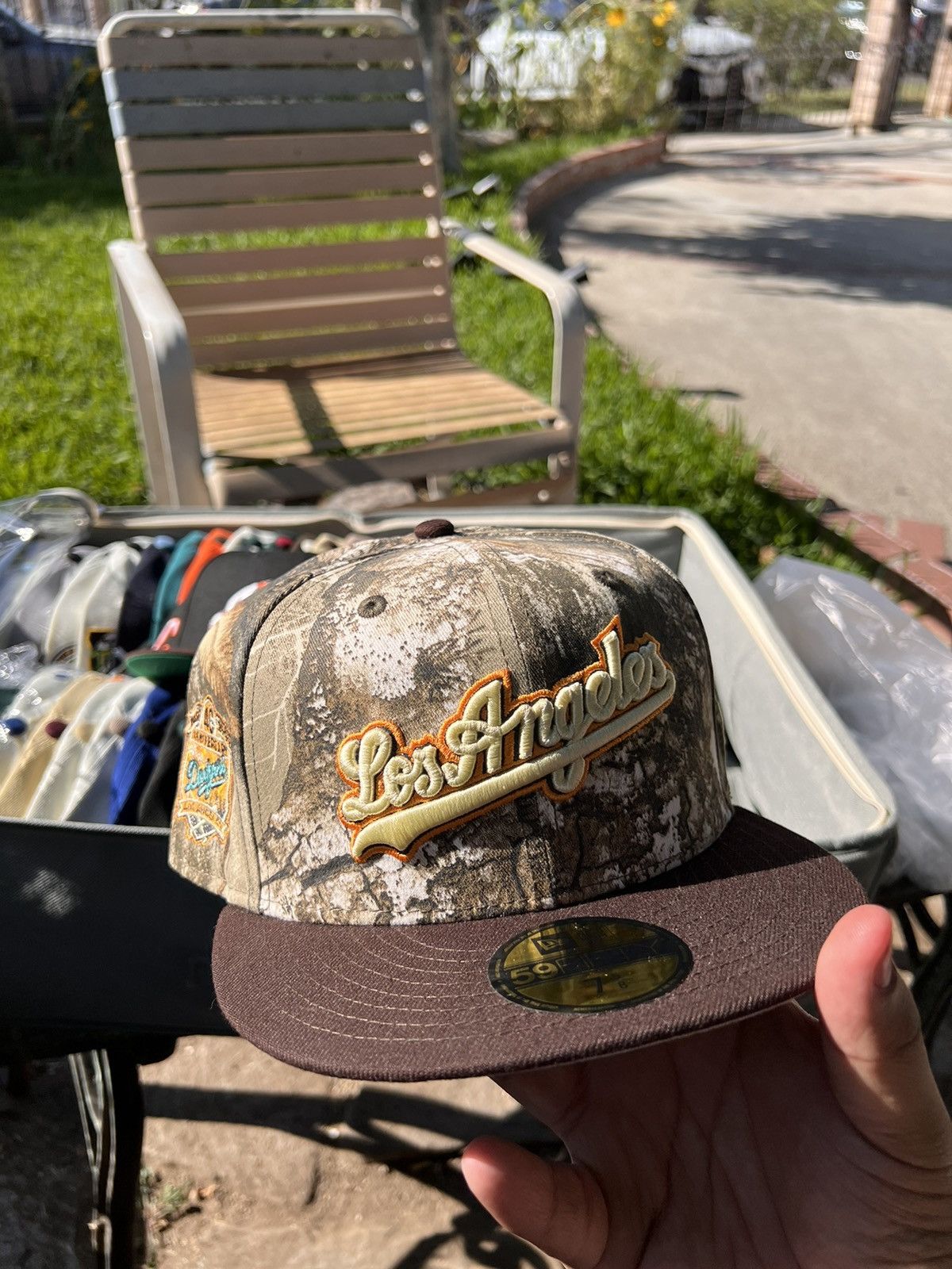 New Era X Realtree Realtree Magpark Los Angeles Dodgers Script 7 5 8