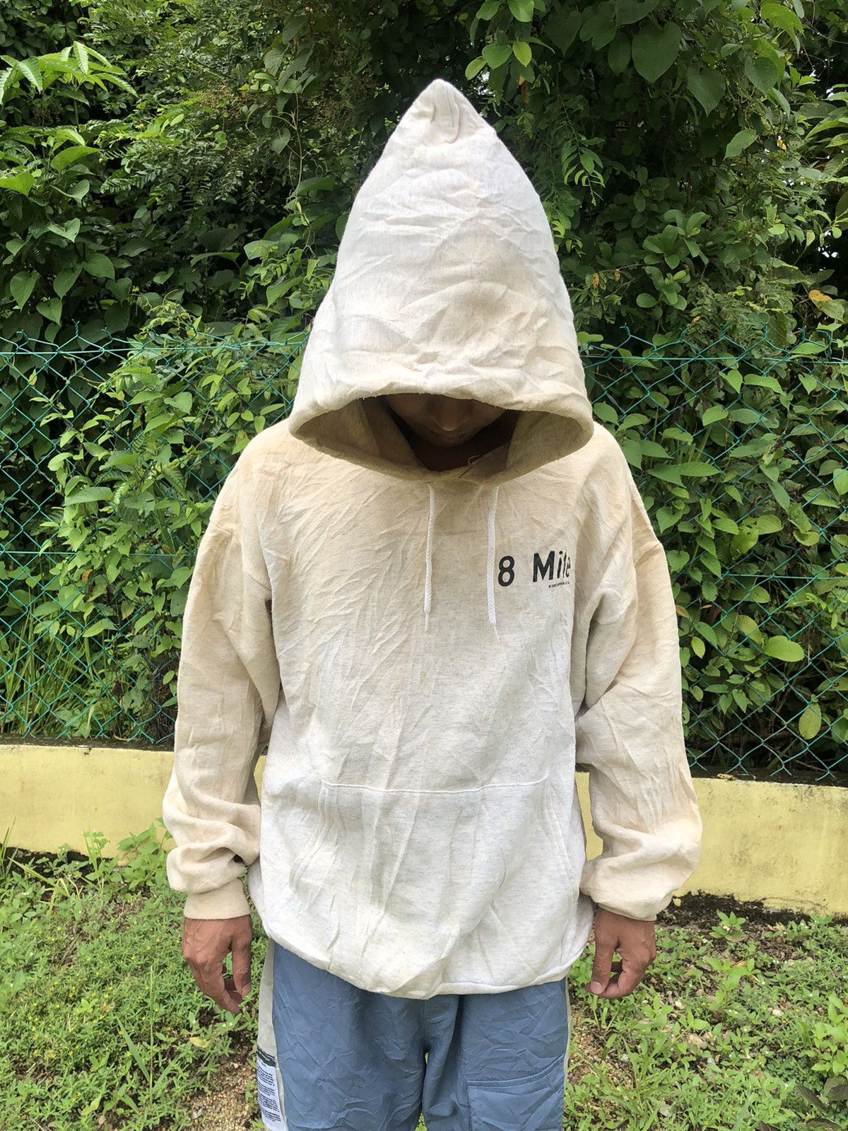 Vintage 8 Mile Side Spellout Design Hoodie T-Shirts, Sweatshirt | FlexRushtees.com