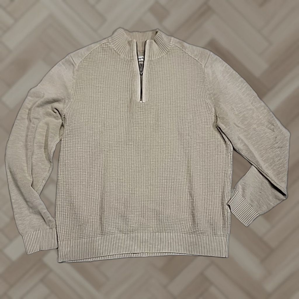 Bahama Vintage Tommy Bahama Men S Sweater Pullover 1 4 Zip Mock Neck Fall Winter Classic Knit T-Shirts, Hoodie, Sweatshirt