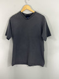 Vintage Sun Faded Blank Distressed V Neck Tee Hoodie, Sweatshirt | FlexRushtees.com