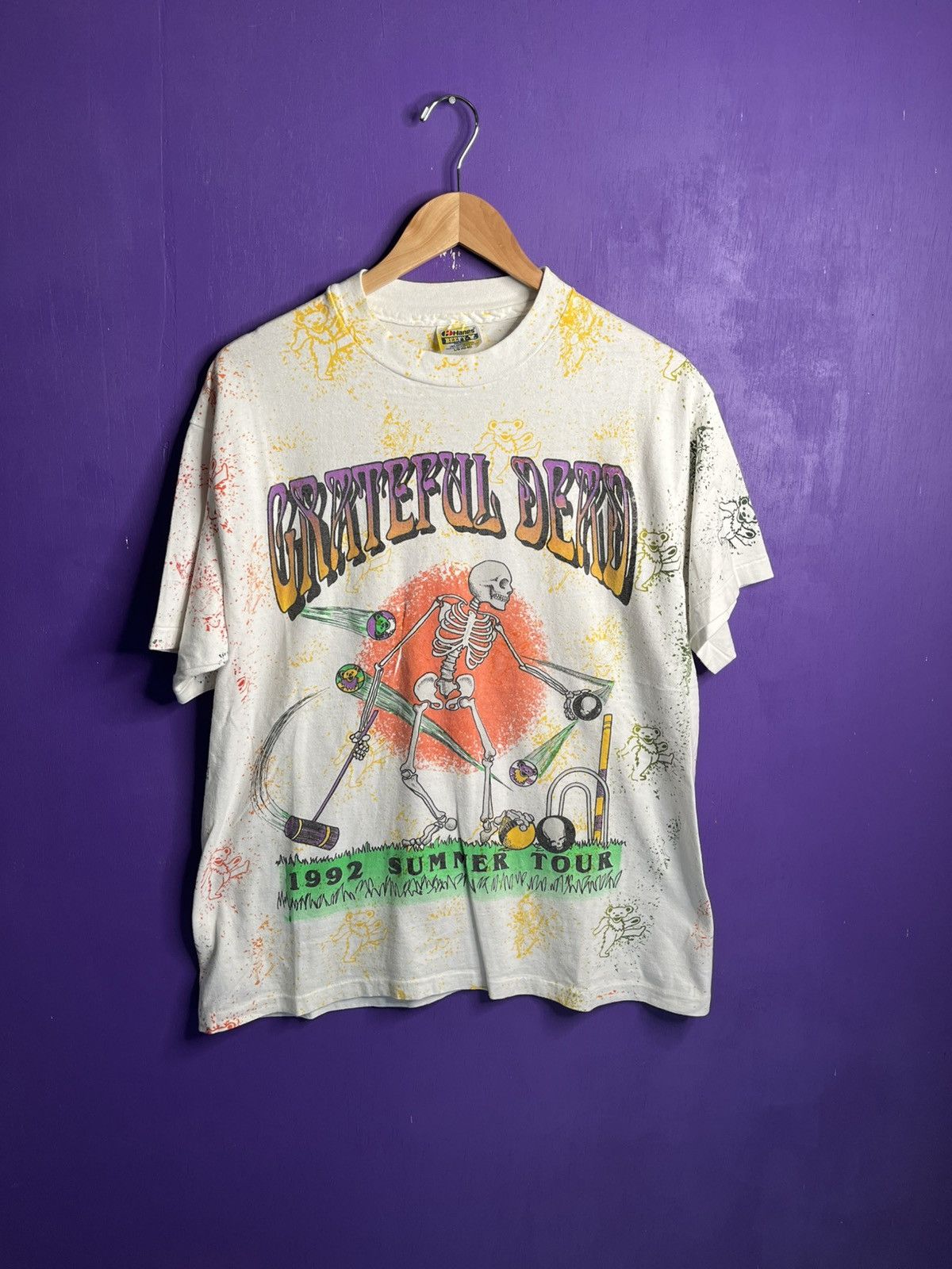 Grateful Dead X Vintage Vintage 1992 Grateful Dead Summer Tour T Shirt Hoodie, Sweatshirt | FlexRushtees.com