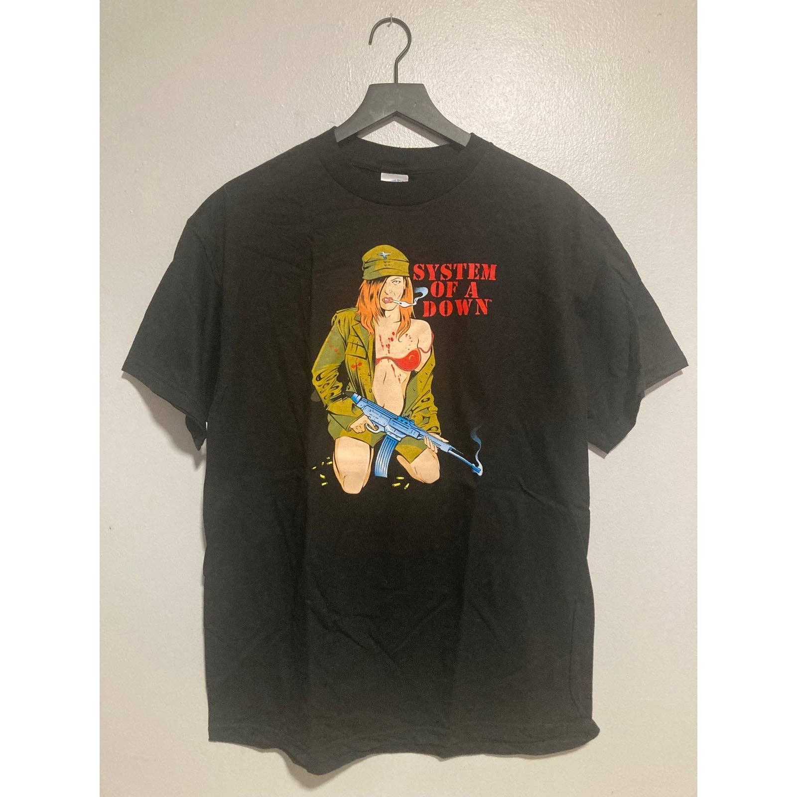 Vintage Rare System Of A Down Band Shirt Vintage Soad Y2k Large Hoodie, Sweatshirt | FlexRushtees.com