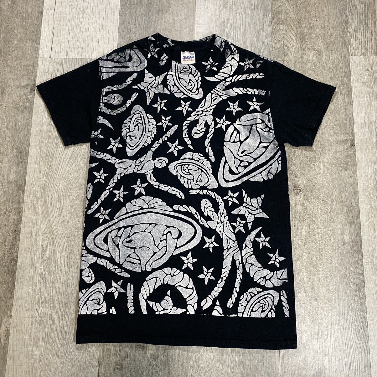 Vintage Stars And Planets Y2k Space Trippy Aop Tee