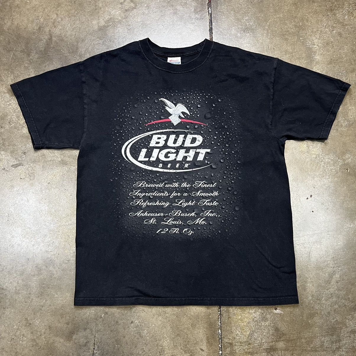 Vintage 00s Y2k Bud Light Budweiser Beer Promotional Tee Hoodie, Sweatshirt | FlexRushtees.com