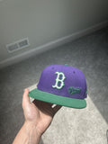 New Era Ground Ball Grape Red Sox Fitted