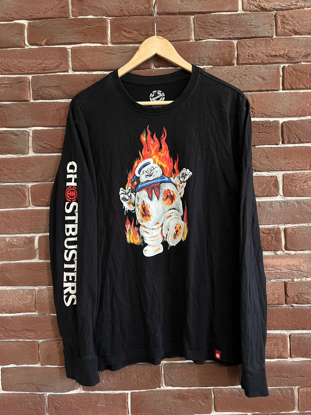 Hook Ups Vintage 00s Element Ghostbusters Longsleeve Tshirt Skate Hyp