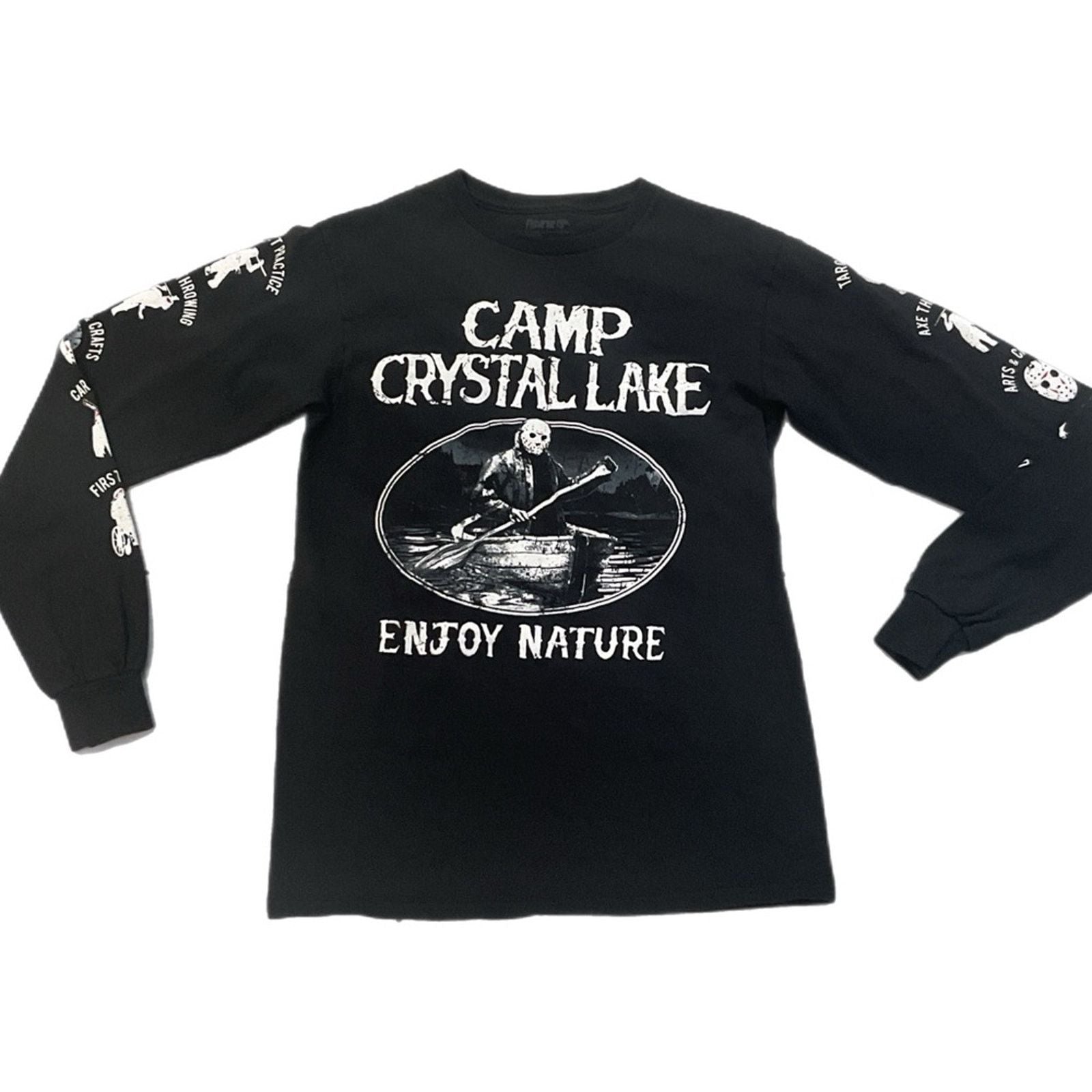 Vintage Friday The 13th Camp Crystal Lake Long Sleeve