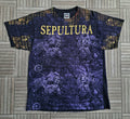 Vintage Sepultura Aop Blue Grape Chaos A D 1993 T-Shirts, Hoodie, Sweatshirt | FlexRushtees.com