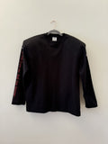 Vetements Black Sweatshirt Padded Shoulders Hiver 2017 T-Shirts, Hoodie | FlexRushtees.com