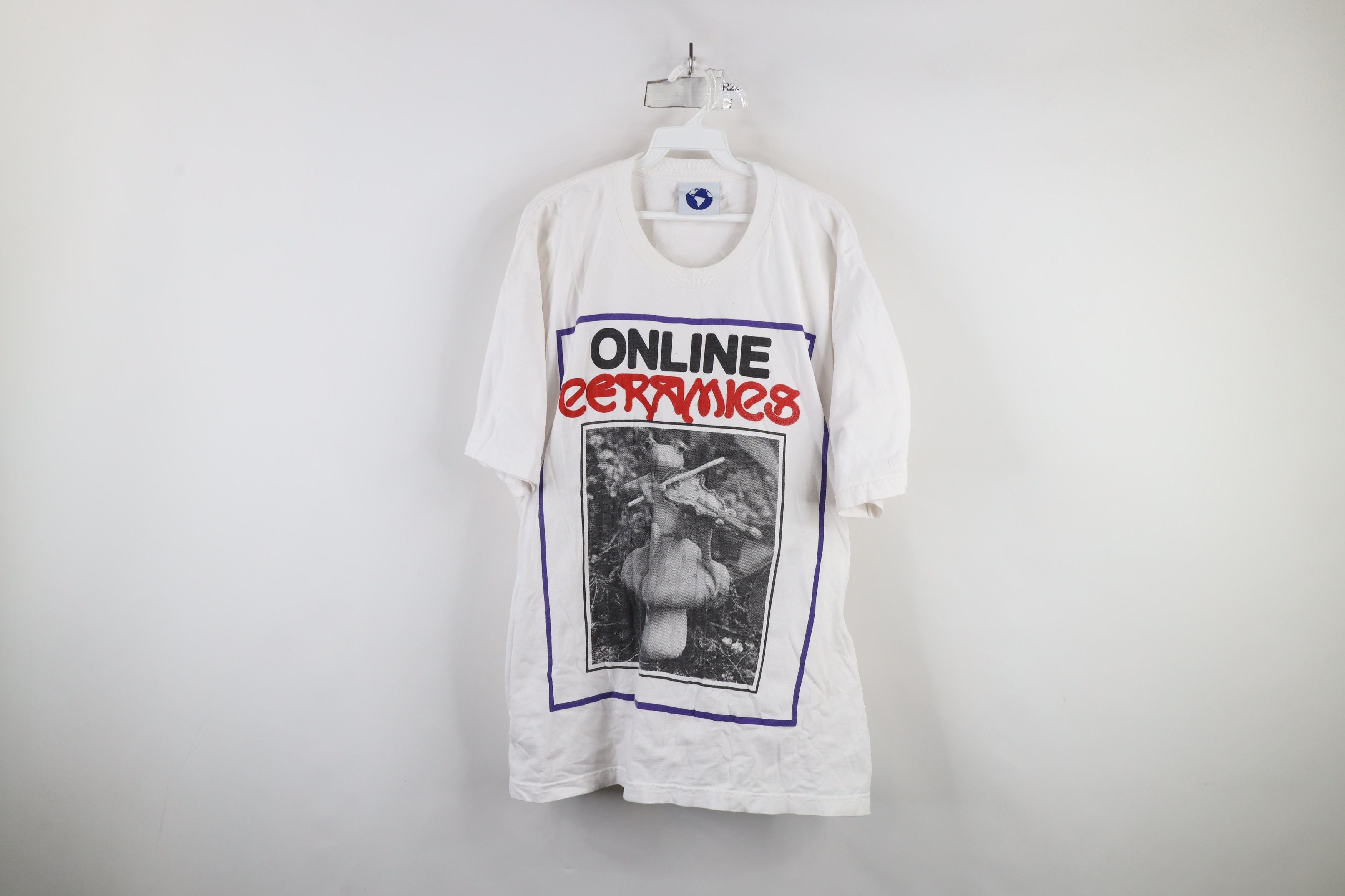 Ceramics Online Ceramics Toad Violin Mushroom T Shirt White Usa