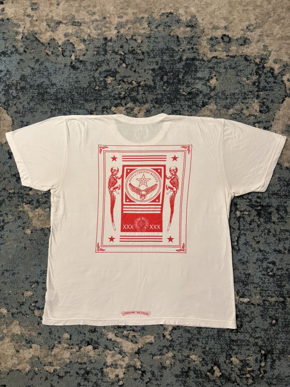 Hearts Chrome Hearts White Red Foti Wing Tee Worn Lightly Size Xl Hoodie, Sweatshirt | FlexRushtees.com