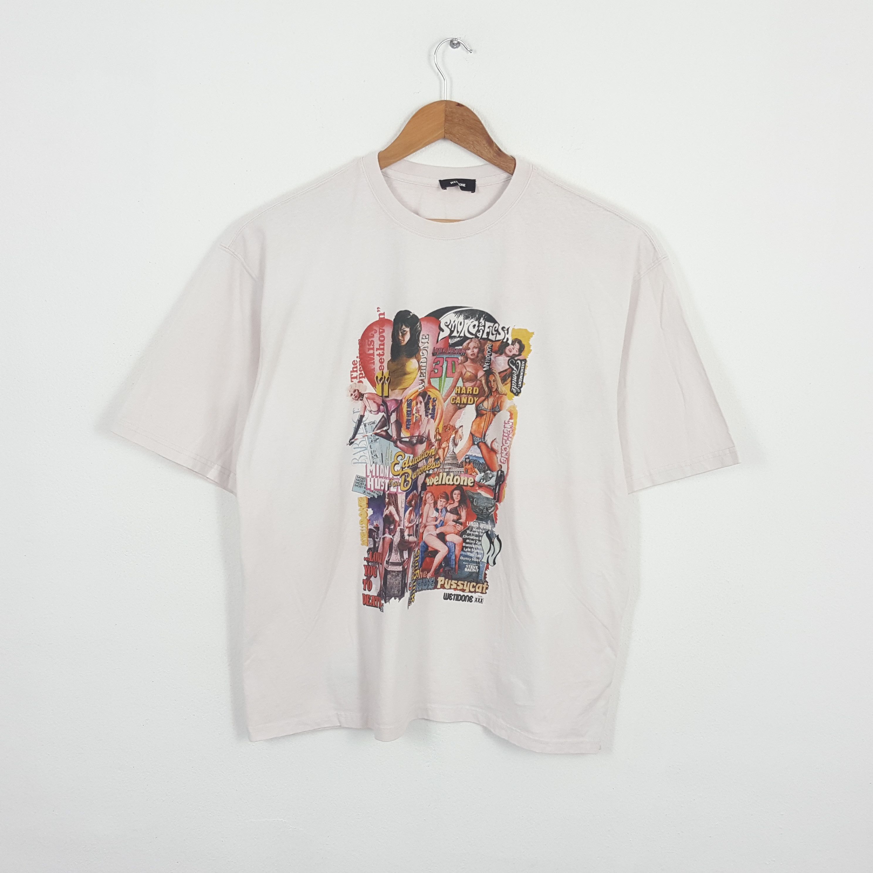 X We11done Vintage We11done Korean Designer Brand T Shirt Hoodie, Sweatshirt | FlexRushtees.com