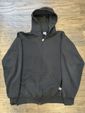 90 S Vintage Black Russel Zip Up